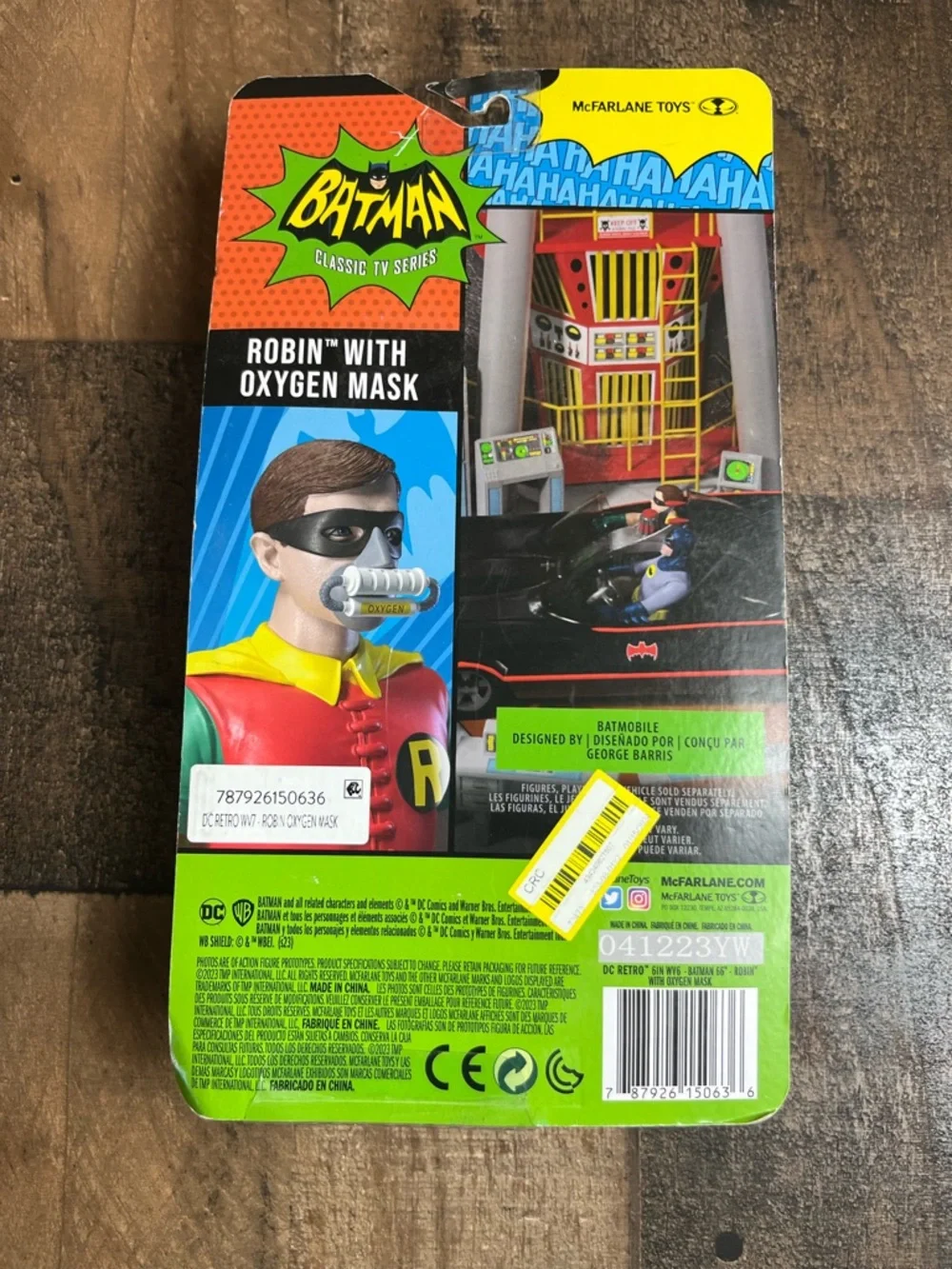 McFarlane DC Retro Batman 66‎ Robin Oxygen Mask & Joker Black White Figure Lot